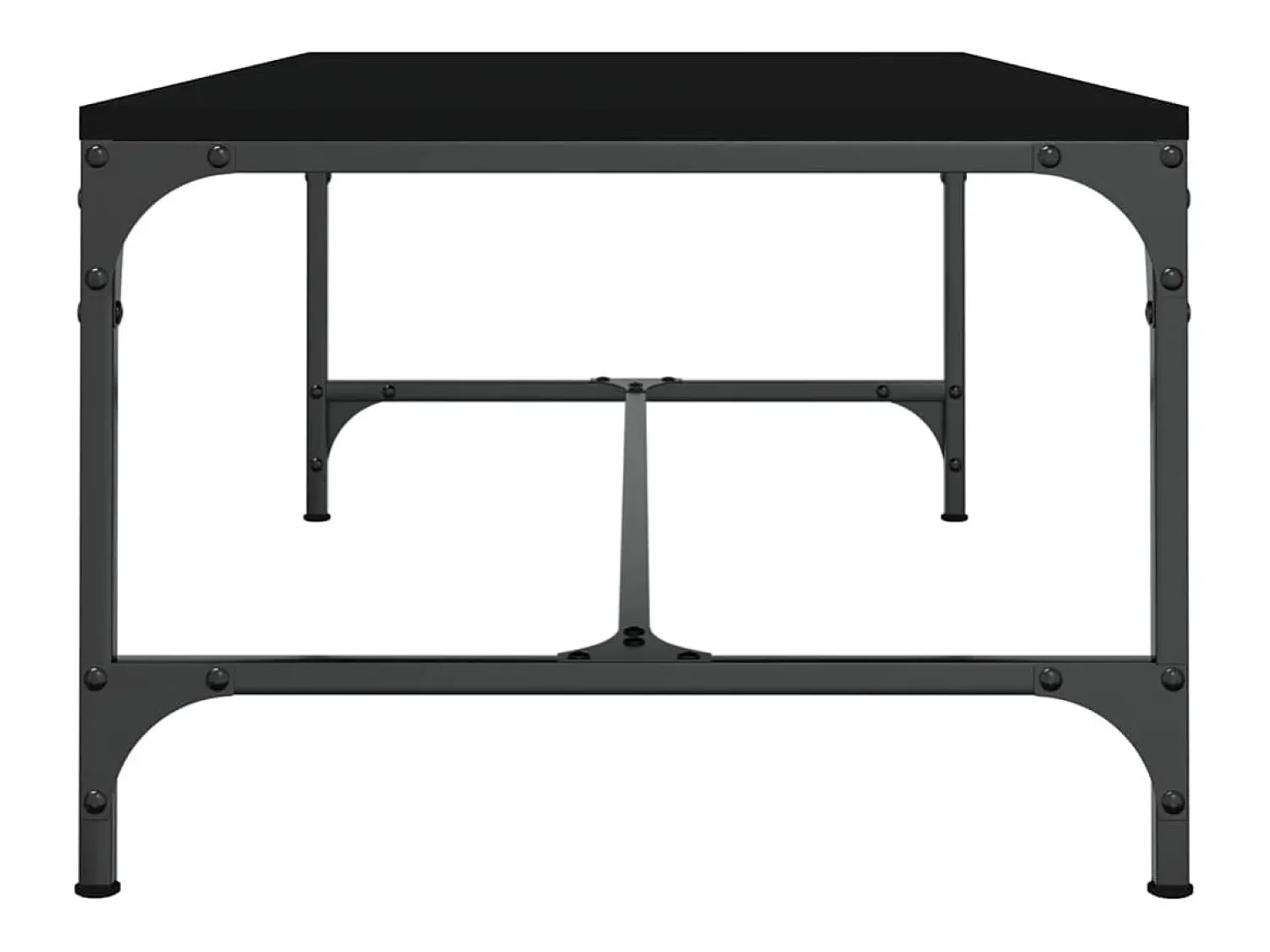 Clearance vidaxl Mesa de centro 100x50x35 cm derivados de madeira Preto