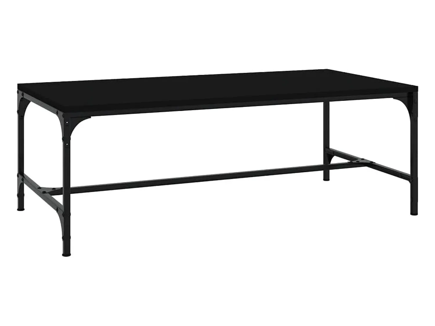 Clearance vidaxl Mesa de centro 100x50x35 cm derivados de madeira Preto