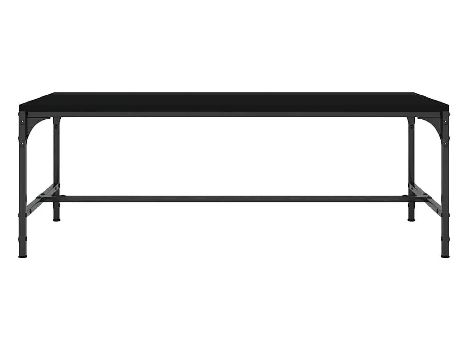 Clearance vidaxl Mesa de centro 100x50x35 cm derivados de madeira Preto