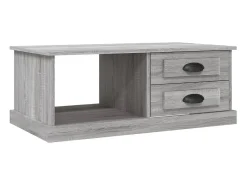 Clearance vidaxl Mesa de centro 90x50x35 cm derivados madeira sonoma Cinzento