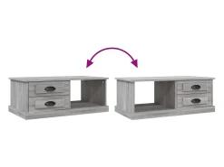Clearance vidaxl Mesa de centro 90x50x35 cm derivados madeira sonoma Cinzento