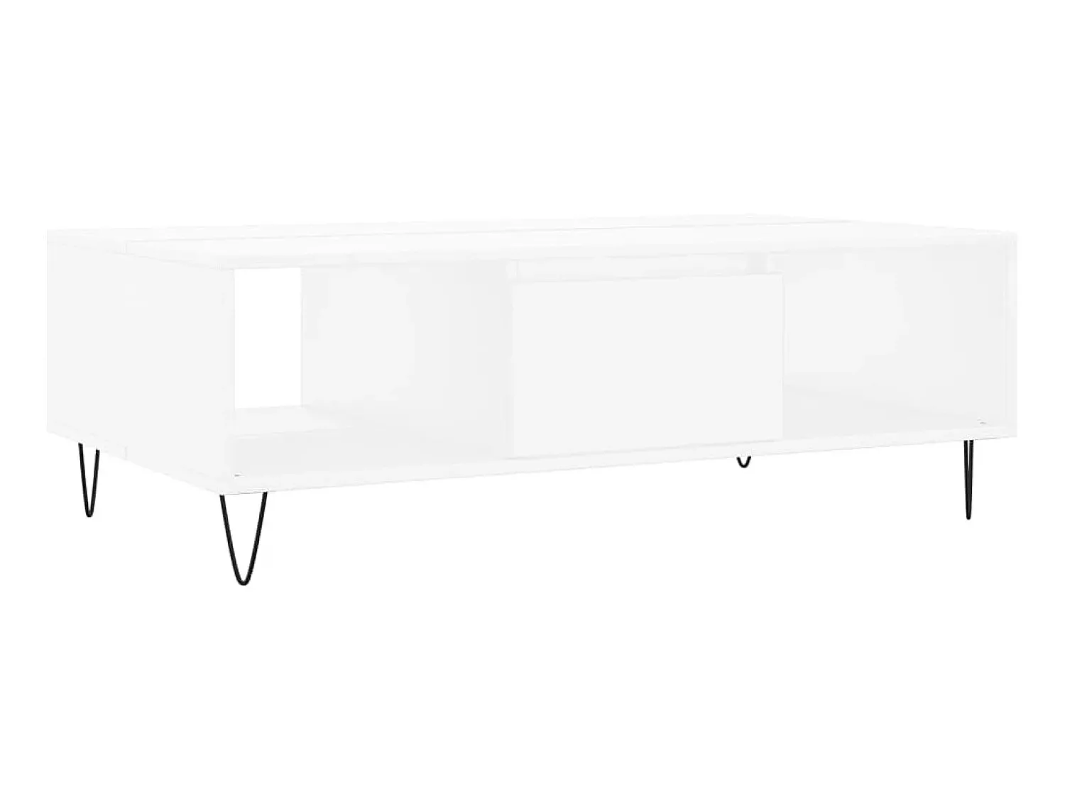 Mesa de centro 104x60x35 cm derivados de madeira PT498289^ Mesa De Centro