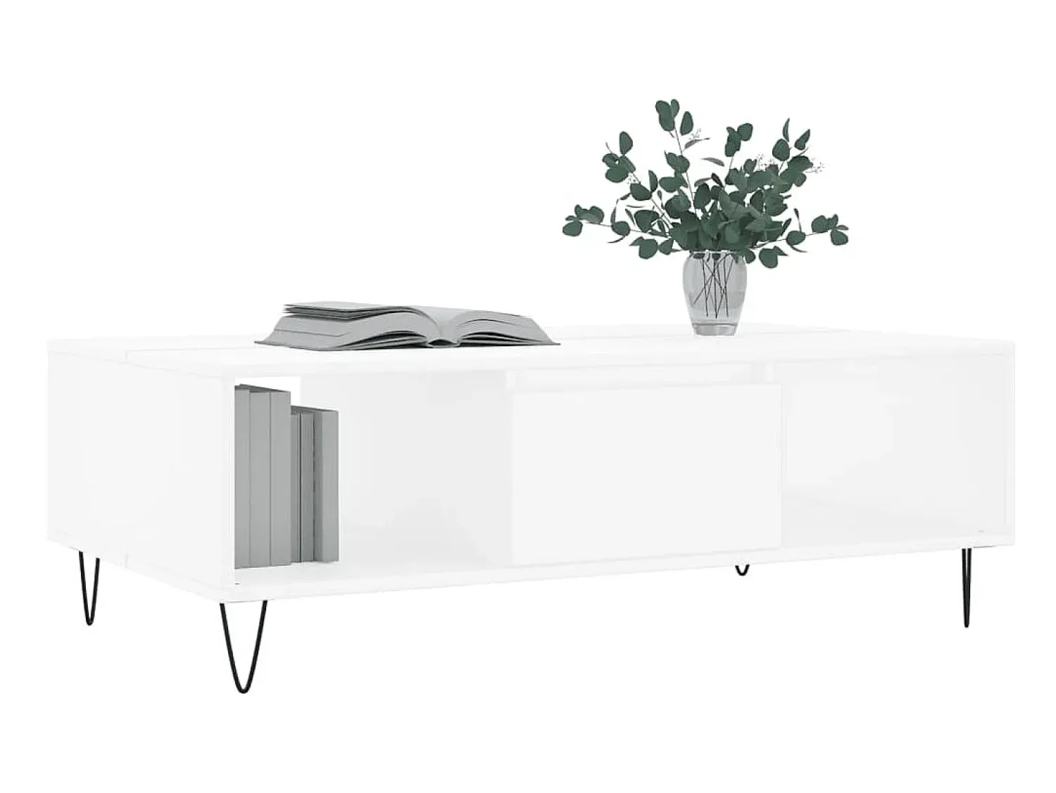Mesa de centro 104x60x35 cm derivados de madeira PT498289^ Mesa De Centro