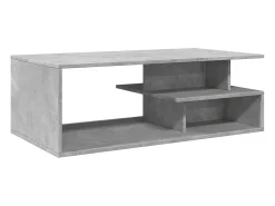 Mesa De Centro| Mesa de centro 102x55x35 cm derivados de madeira cinza cimento PT292593 Cinzento