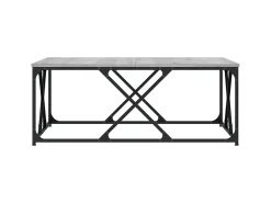 Mesa De Centro| Mesa de centro 100x100x40 cm derivados de madeira cinza sonoma PT190232 Cinzento