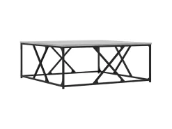 Mesa De Centro| Mesa de centro 100x100x40 cm derivados de madeira cinza sonoma PT190232 Cinzento