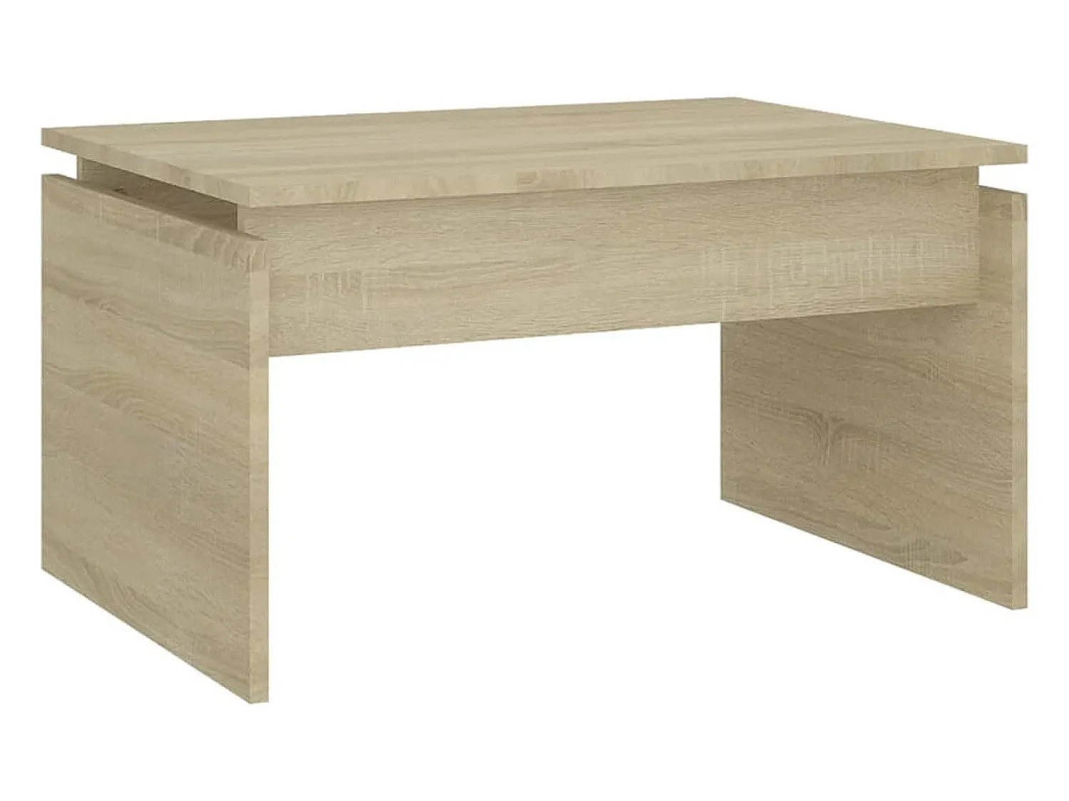 vidaxl Mesa de centro 68x50x38 cm derivados de madeira carvalho sonoma Natural claro