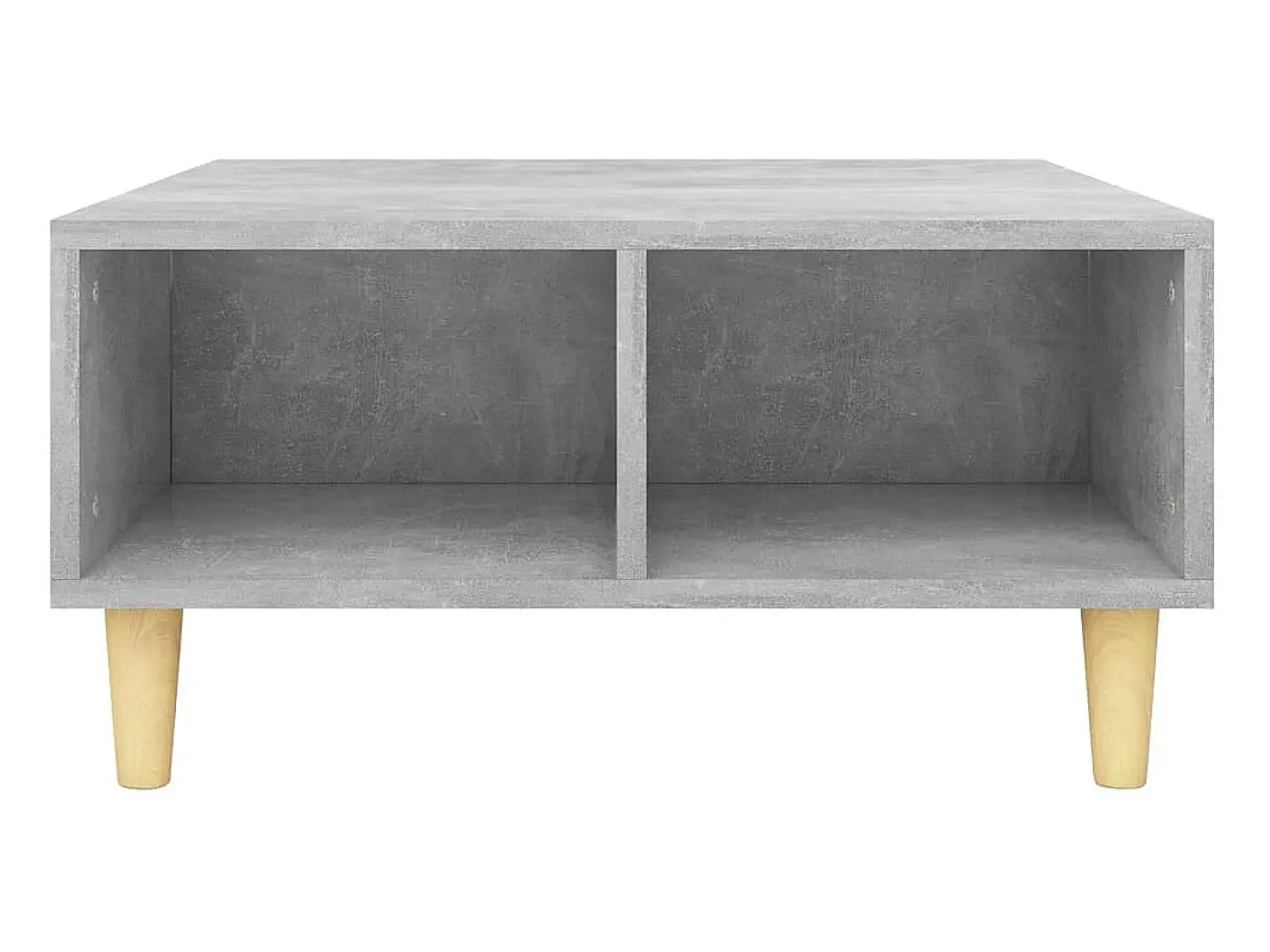 Mesa De Centro* Mesa de centro 60x60x30 cm derivados de madeira cinza cimento PT577404 Cinzento