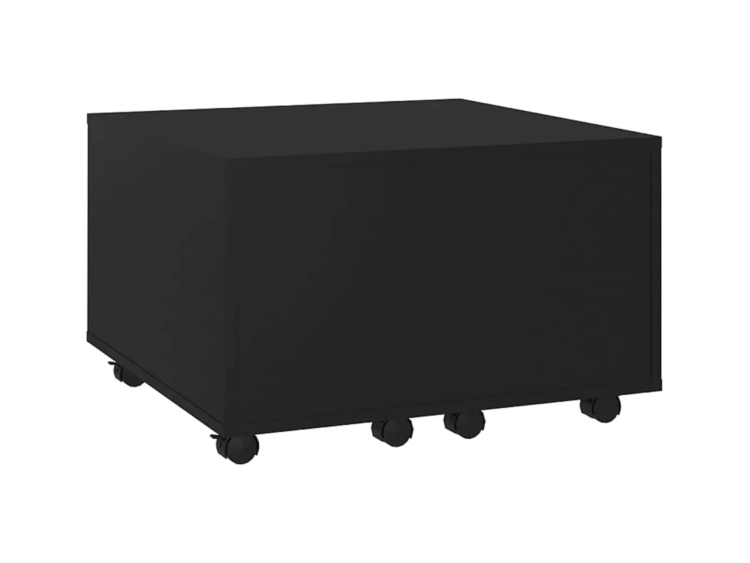 Outlet Mesa de centro 60x60x38 cm derivados de madeira PT596894 Preto