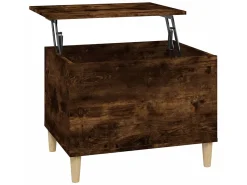 Mesa De Centro| Mesa de centro 60x44,5x45 cm derivados madeira carvalho fumado PT309676 Castanho