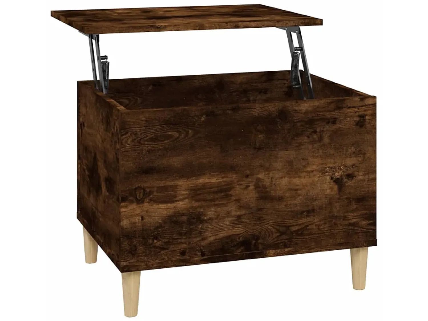 Mesa De Centro| Mesa de centro 60x44,5x45 cm derivados madeira carvalho fumado PT309676 Castanho