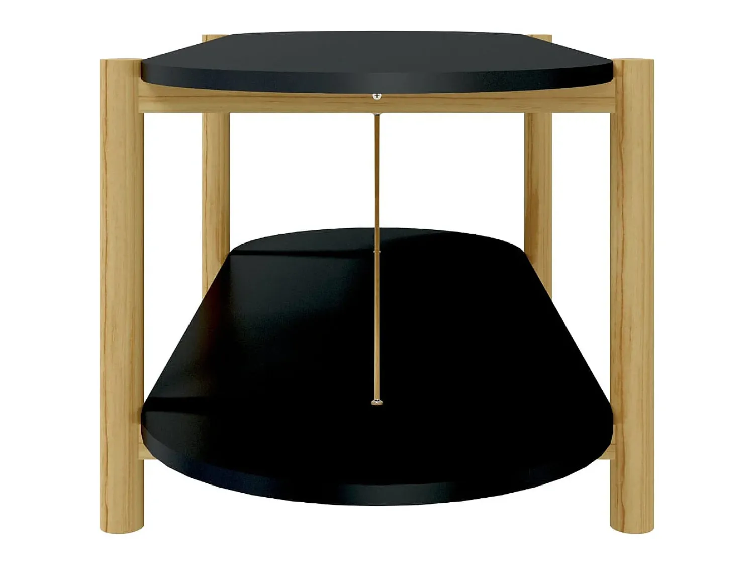 Mesa De Centro|vidaxl Mesa de centro 110x48x40 cm derivados de madeira Preto