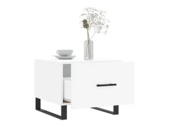 Hot Mesa de centro 50x50x40 cm derivados de madeira PT985851 Branco