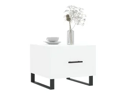 Hot Mesa de centro 50x50x40 cm derivados de madeira PT985851 Branco