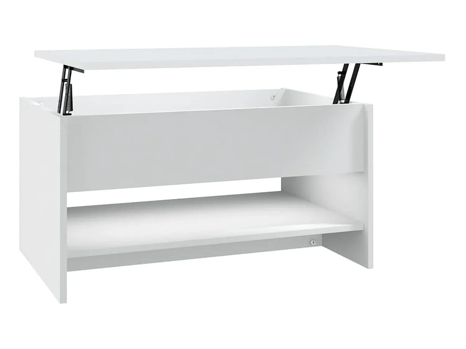 Mesa De Centro| Mesa de centro 80x50x40 cm derivados de madeira PT303223 Branco