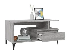Mesa De Centro* Mesa de centro 90x49x45 cm derivados de madeira sonoma PT220632 Cinzento