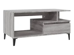 Mesa De Centro* Mesa de centro 90x49x45 cm derivados de madeira sonoma PT220632 Cinzento