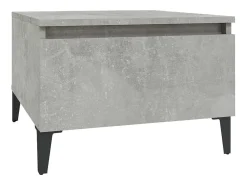 New Mesa de centro 50x46x35 cm derivados de madeira -cimento PT985210 Cinzento