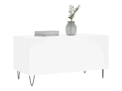 vidaxl Mesa de centro 90x44,5x45 cm derivados de madeira Branco