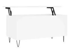 vidaxl Mesa de centro 90x44,5x45 cm derivados de madeira Branco