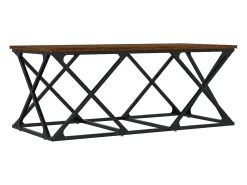 vidaxl Mesa de centro 100x49x40 cm derivados madeira carvalho castanho^ Mesa De Centro