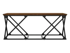 vidaxl Mesa de centro 100x49x40 cm derivados madeira carvalho castanho^ Mesa De Centro