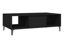 Clearance Mesa de centro 103,5x60x35 cm derivados de madeira PT807964 Preto