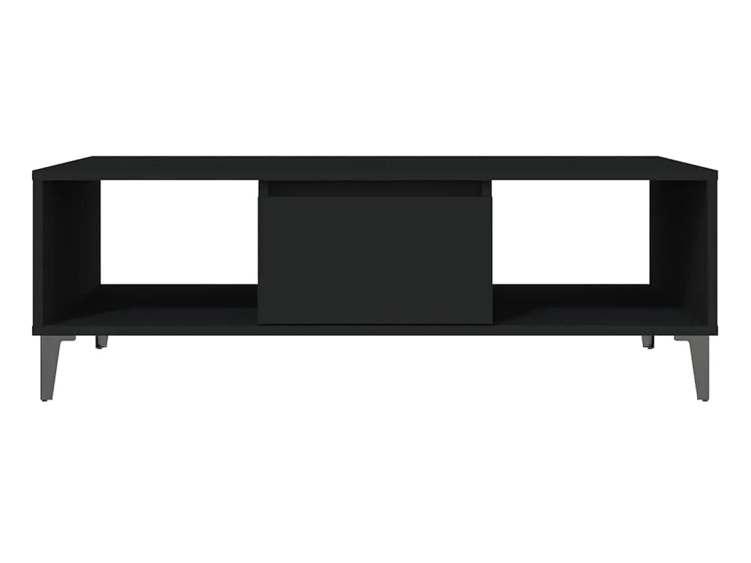Clearance Mesa de centro 103,5x60x35 cm derivados de madeira PT807964 Preto