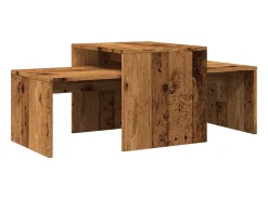 Mesa De Centro|vidaxl Mesa de centro 100x48x40 cm derivados de madeira madeira velha Natural claro