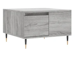 Mesa De Centro* Mesa de centro 55x55x36,5 cm derivados de madeira cinza sonoma PT873736 Cinzento