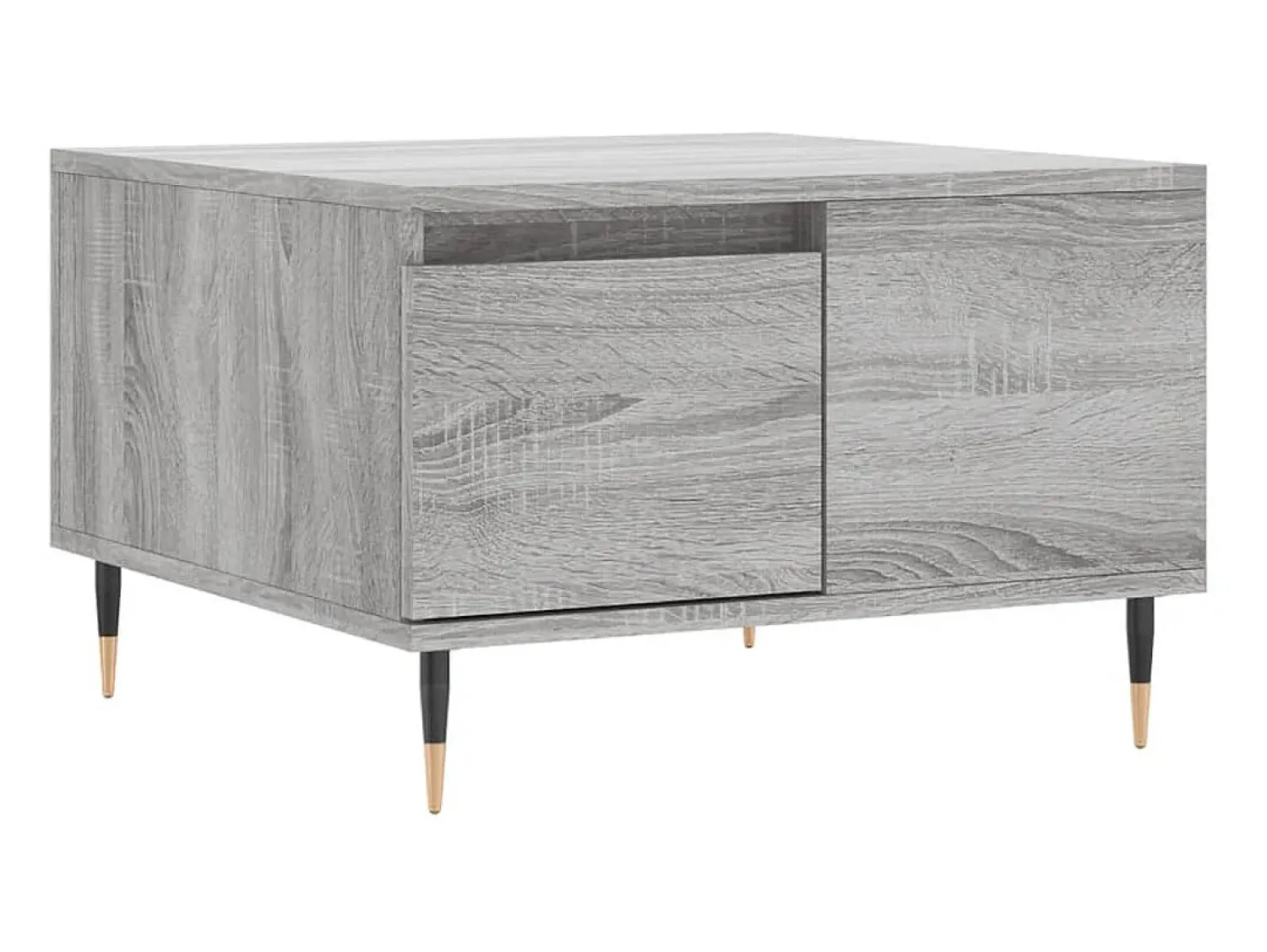 Mesa De Centro* Mesa de centro 55x55x36,5 cm derivados de madeira cinza sonoma PT873736 Cinzento