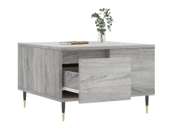 Mesa De Centro* Mesa de centro 55x55x36,5 cm derivados de madeira cinza sonoma PT873736 Cinzento
