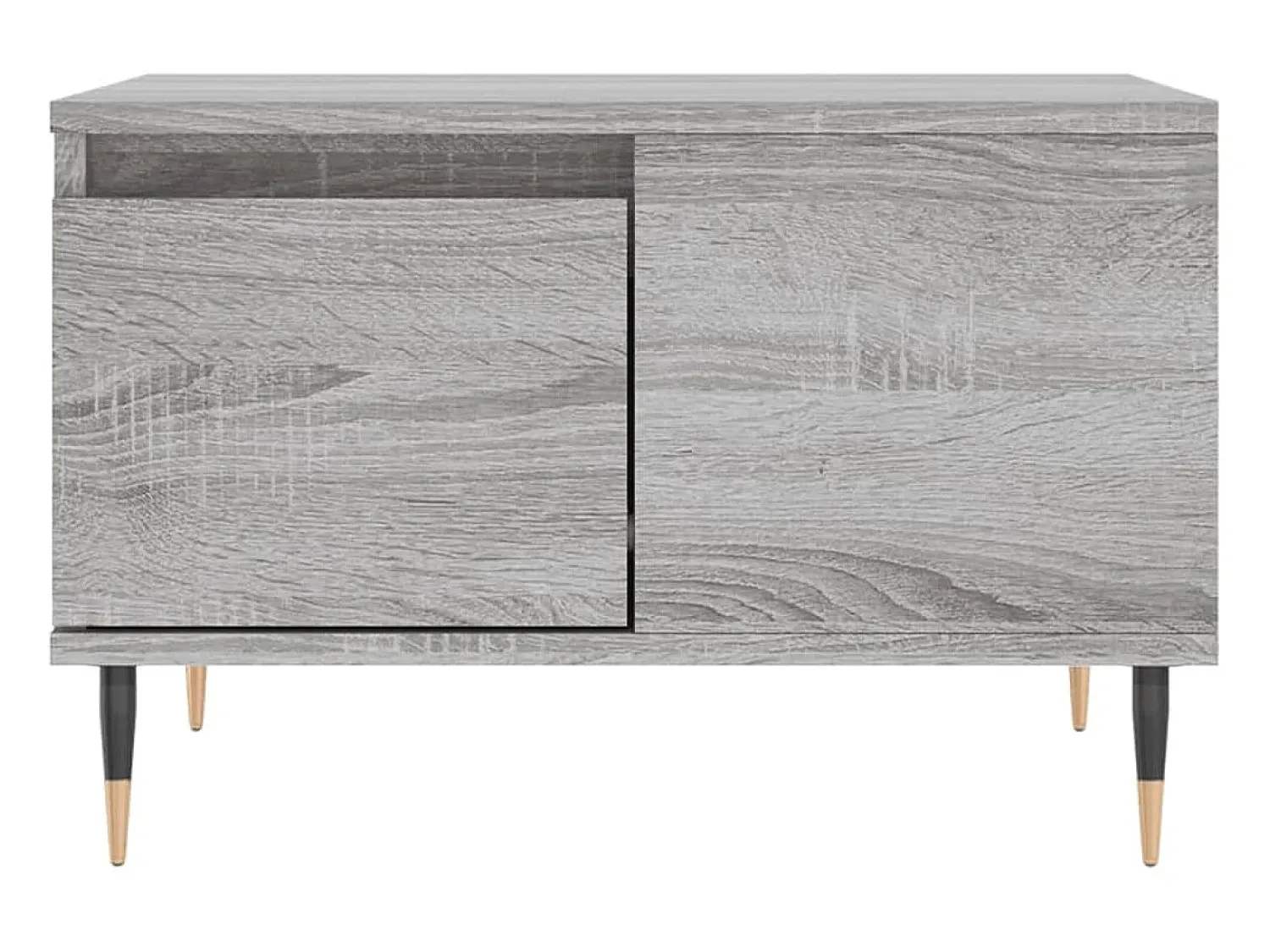 Mesa De Centro* Mesa de centro 55x55x36,5 cm derivados de madeira cinza sonoma PT873736 Cinzento