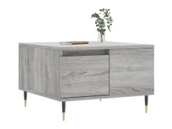 Mesa De Centro* Mesa de centro 55x55x36,5 cm derivados de madeira cinza sonoma PT873736 Cinzento