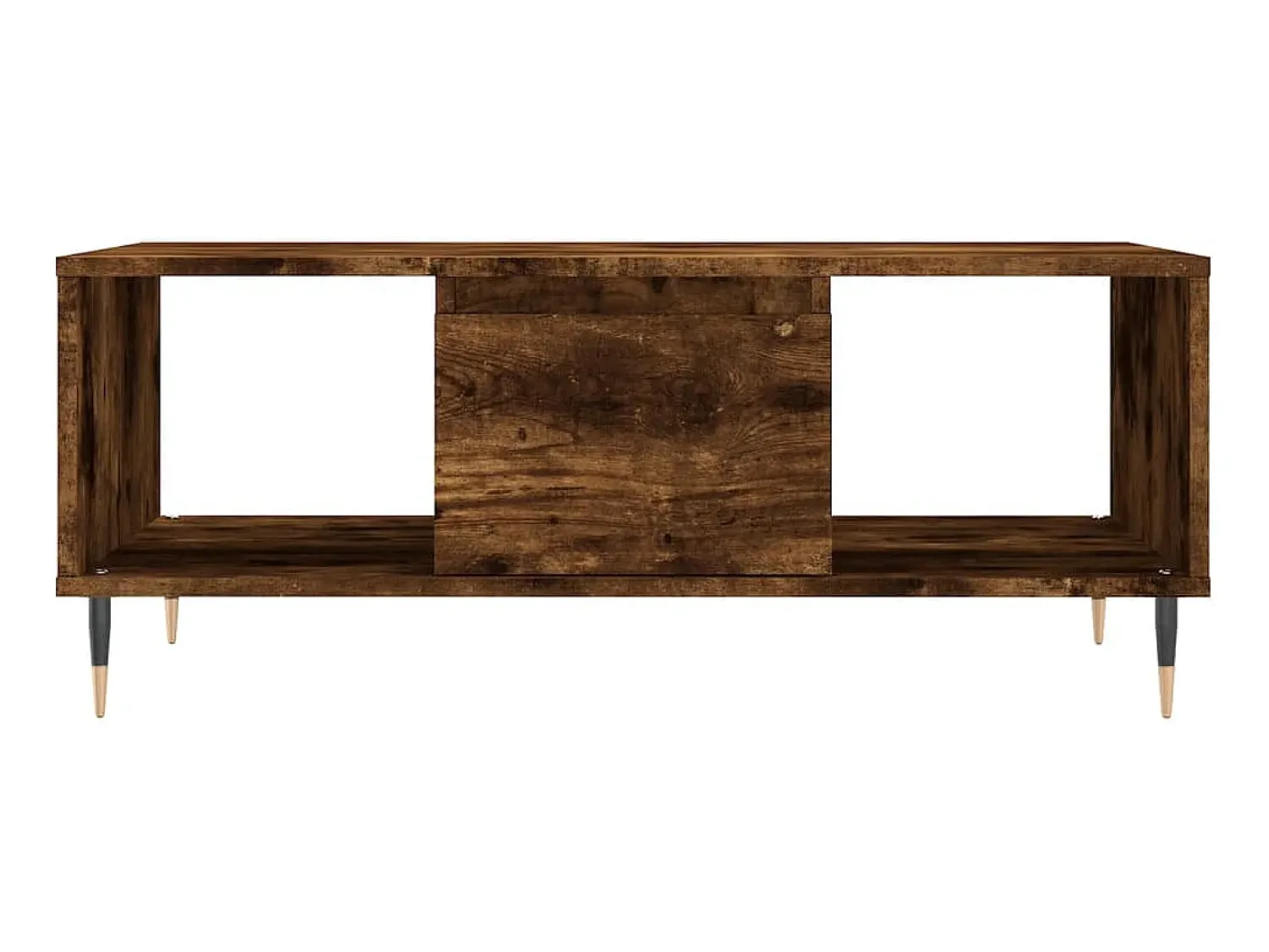 Mesa De Centro* Mesa de centro 90x50x36,5 cm derivados madeira carvalho fumado PT417801 Castanho