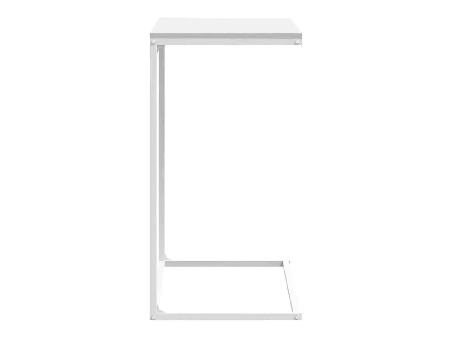 Outlet vidaxl Mesa de centro 55x35x66 cm derivados de madeira Branco