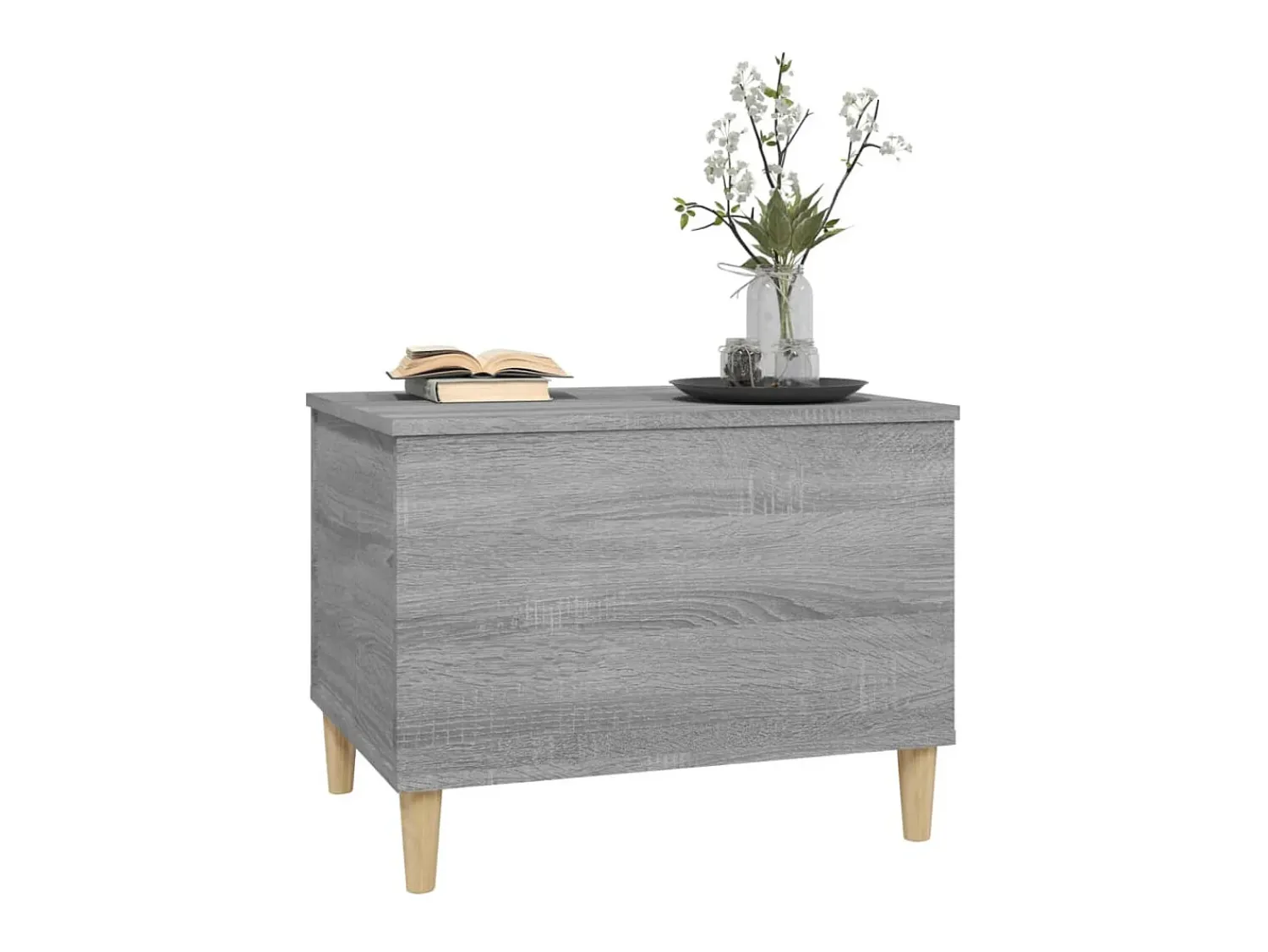 Mesa de centro 60x44,5x45 cm derivados de madeira cinza sonoma PT541086^ Mesa De Centro