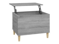 Mesa de centro 60x44,5x45 cm derivados de madeira cinza sonoma PT541086^ Mesa De Centro