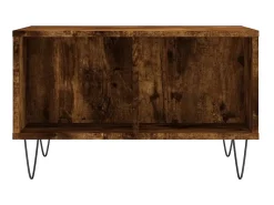 Mesa De Centro| Mesa de centro 60x50x36,5 cm derivados madeira carvalho fumado PT522618 Castanho