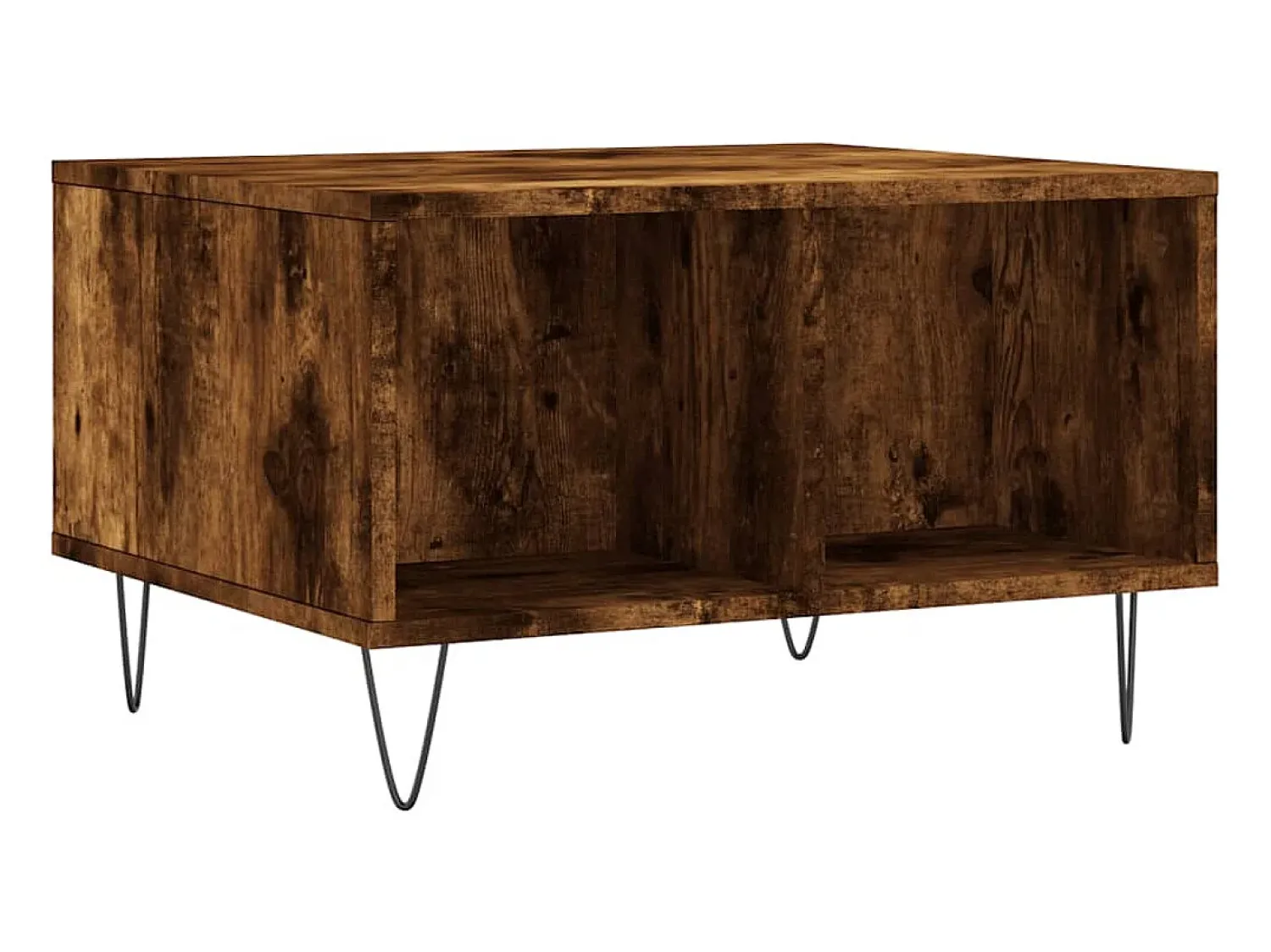 Mesa De Centro| Mesa de centro 60x50x36,5 cm derivados madeira carvalho fumado PT522618 Castanho