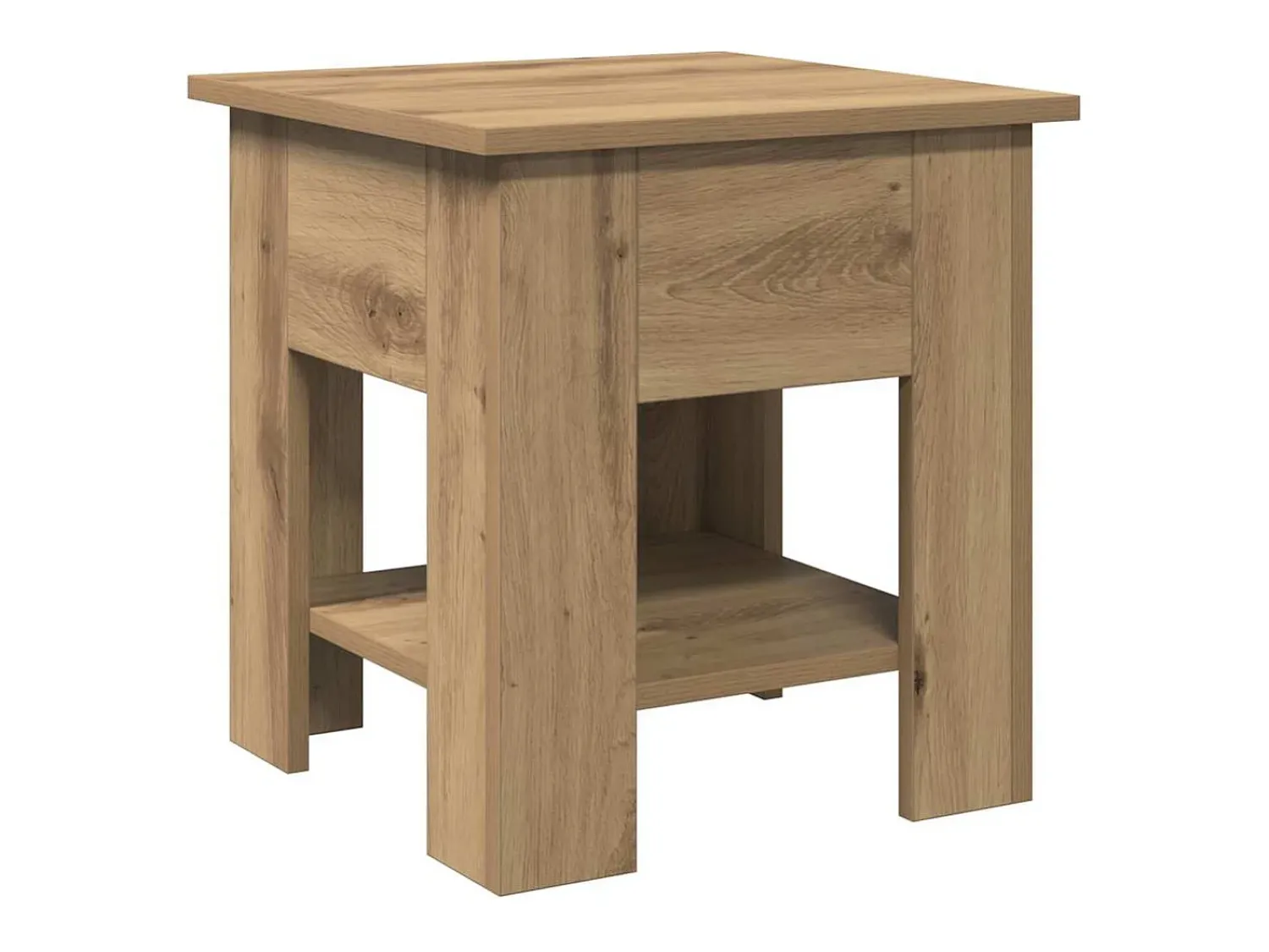 Mesa De Centro*vidaxl Mesa de centro 40x40x42 cm deriv. madeira carvalho artisiano Natural claro