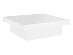 Clearance Mesa de centro 90x90x28 cm derivados de madeira PT646188 Branco