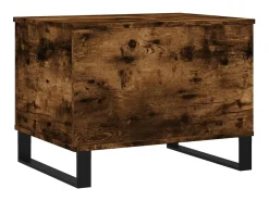 Mesa De Centro* Mesa de centro 60x44,5x45 cm derivados madeira carvalho fumado PT746133 Castanho
