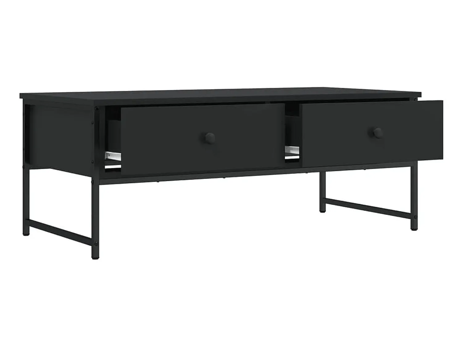 Mesa De Centro| Mesa de centro 101x49x39,5 cm derivados de madeira PT441154 Preto