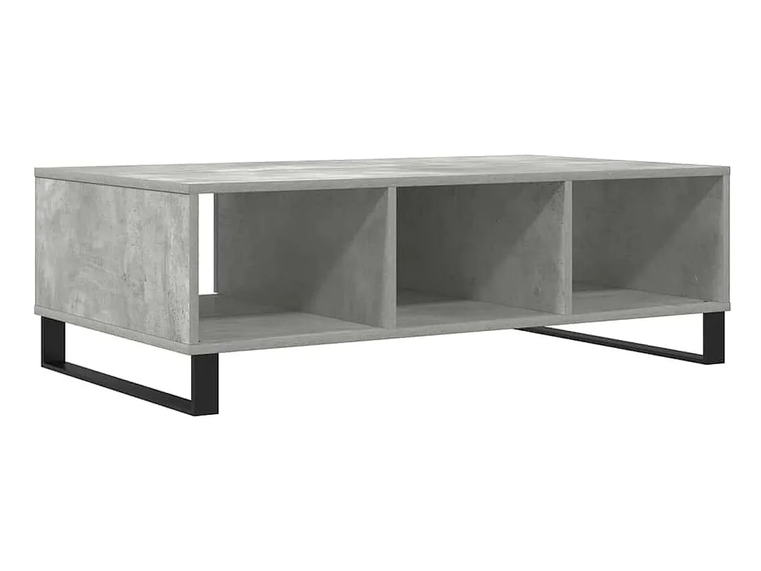 Best vidaxl Mesa de centro 104x60x35 cm derivados madeira cinzento cimento Cinzento claro
