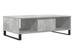 Best vidaxl Mesa de centro 104x60x35 cm derivados madeira cinzento cimento Cinzento claro