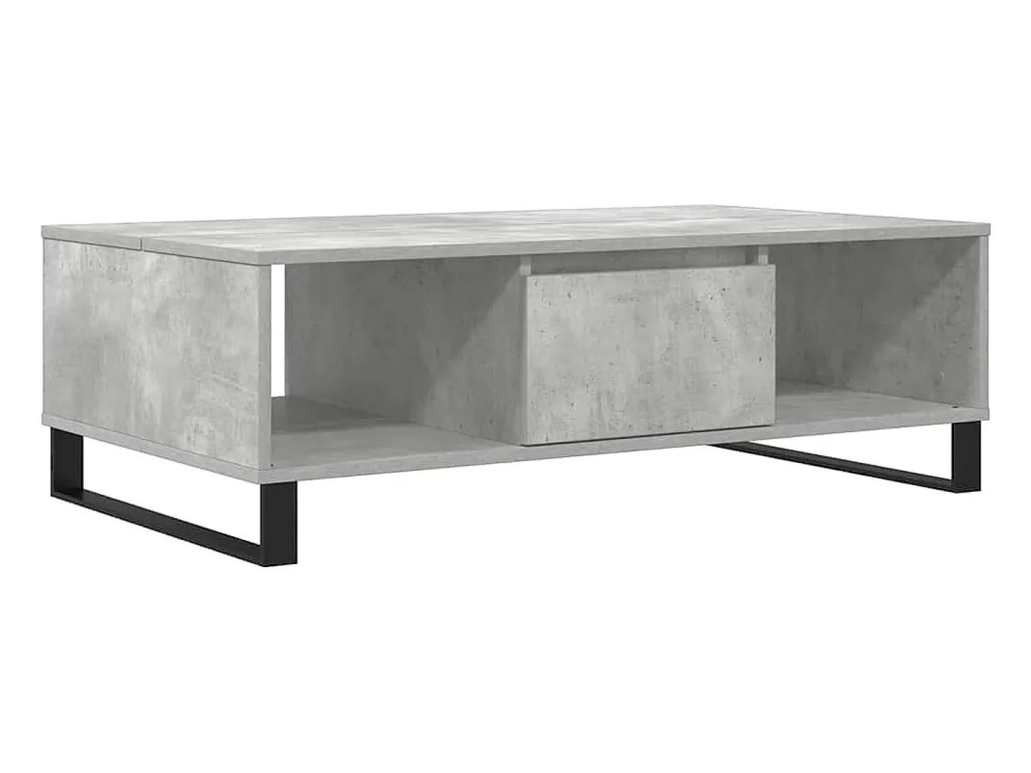 Best vidaxl Mesa de centro 104x60x35 cm derivados madeira cinzento cimento Cinzento claro