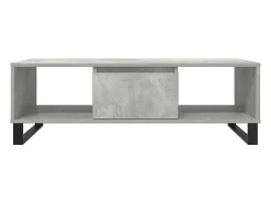 Best vidaxl Mesa de centro 104x60x35 cm derivados madeira cinzento cimento Cinzento claro