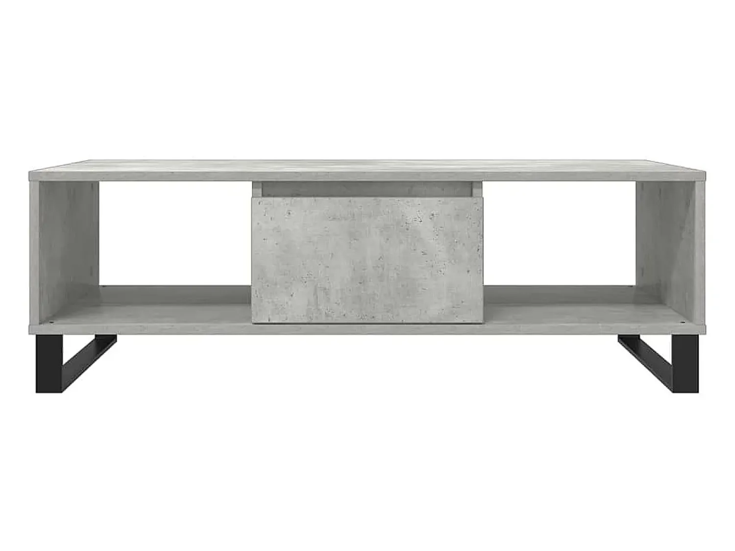 Best vidaxl Mesa de centro 104x60x35 cm derivados madeira cinzento cimento Cinzento claro