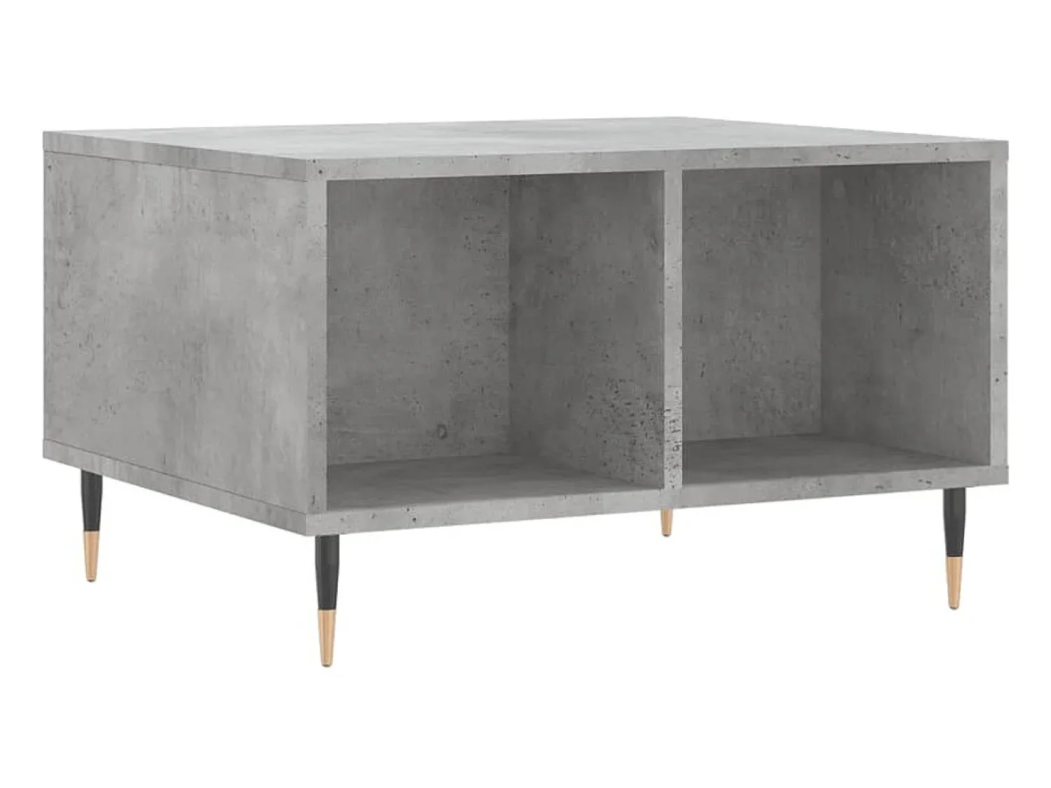 Mesa De Centro* Mesa de centro 60x50x36,5 cm derivados de madeira cinza cimento PT548639 Cinzento